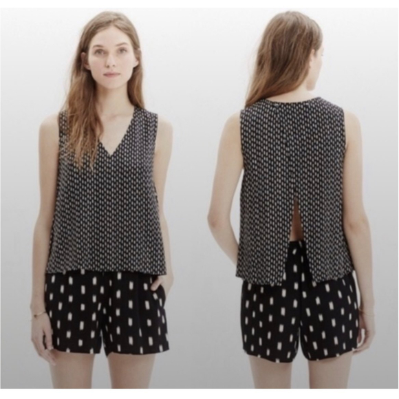 MADEWELL Breezy Overaly Romper In Ikat Brush Romper - Picture 1 of 8